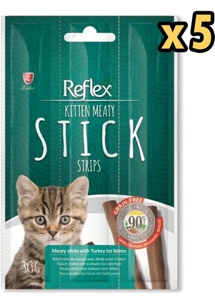 Hindili Yavru Kedi Ödül Çubuğu 3 gr x 3 x 5 Adet