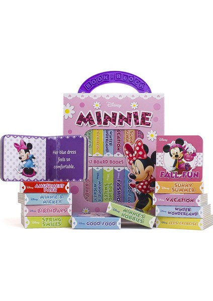 Disney Baby: My First Library Board Book Block 12 Book Set- Minnie Mouse