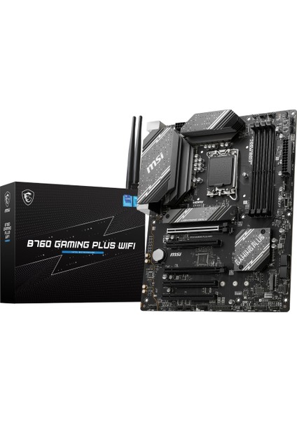 B760 GAMING PLUS WIFI SOKET 1700 DDR5 6800(OC) PCI-E ,M.2 USB3.2 HDMI,DP 1x 2.5G LAN WI-FI 6E ATX Anakart