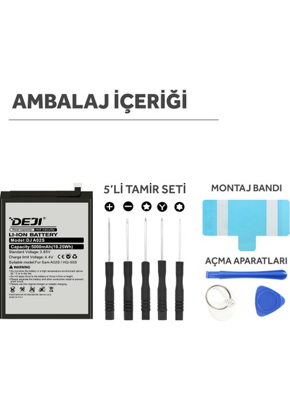 Samsung Galaxy A02s / A03 / A03s Uyumlu Mucize Batarya Hq-50s fırsatları