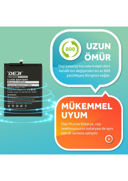 Xiaomi Redmi K30 / Poco X2 Batarya Mucize Batarya Bm4p modelleri