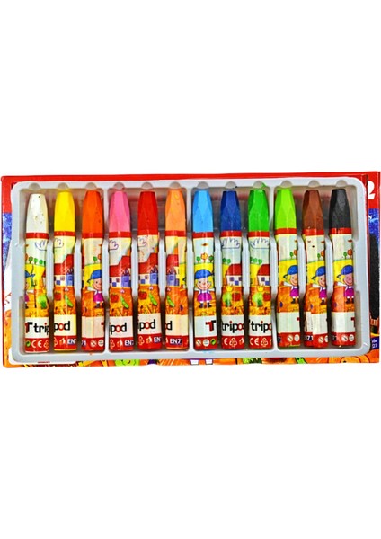 12 Renk Pastel Boya P-8021