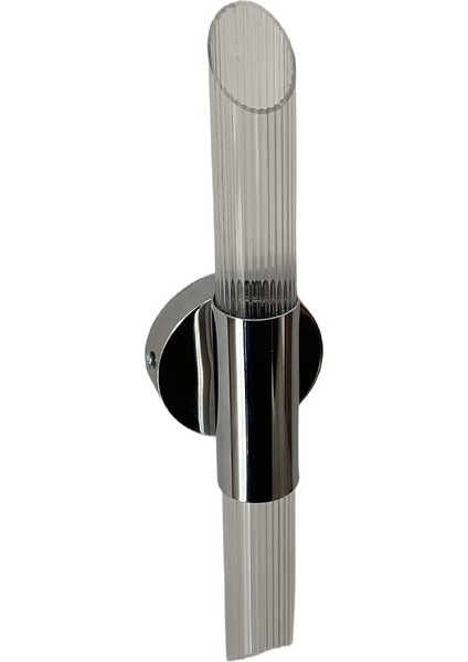 LED Aydınlatma Gümüş / Nikel Renk Kaplamalı Surhan Duvar Aplik