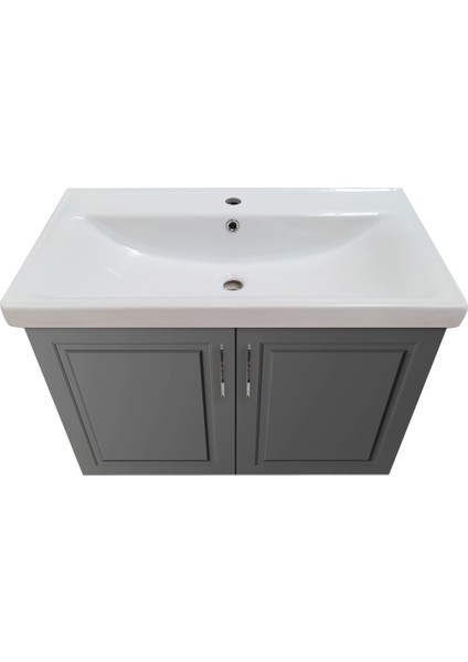 KAREN BANYO ARİN BANYO DOLABI TAKIMI MDF 60 CM ANTRASİT