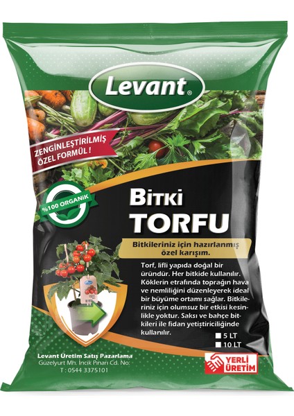 Özel Karışım Yüksek Kalite Bitki Torfu 5 Lt