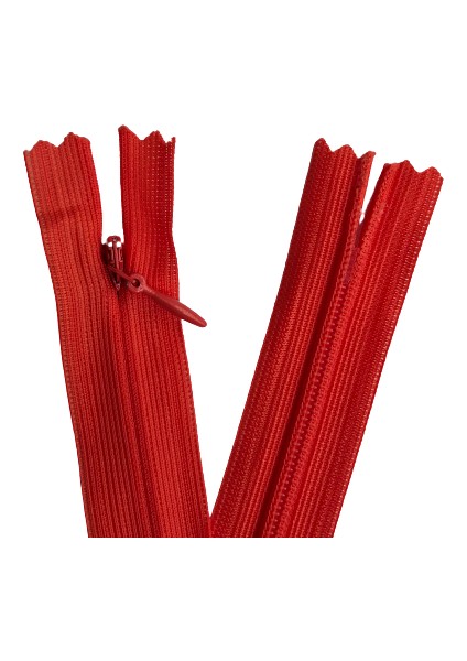 5 Adet 60CM Bordoı Gizli Fermuar