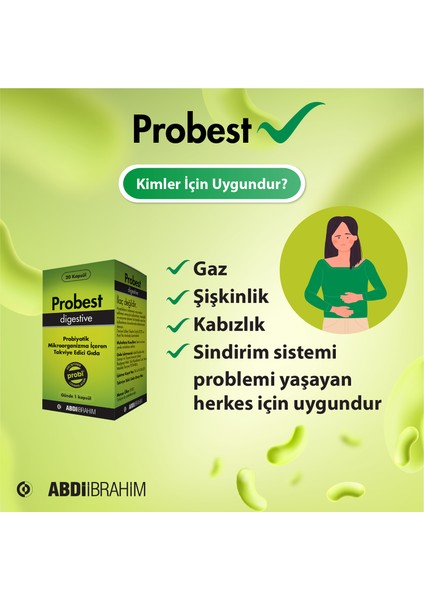 Probiyotik Digestive 20 Kapsül - Abdi İbrahim