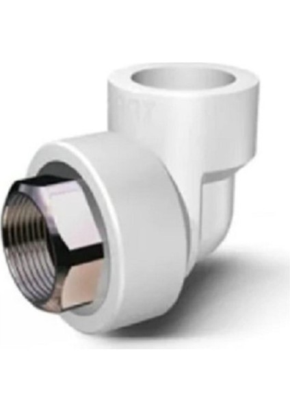 40*11/4 Iç Dişli Dirsek Altı Köşe Beyaz Kalde