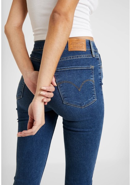 724™ High Rise Straight Kadın Jean Pantolon - Blue Wave Dark modelleri