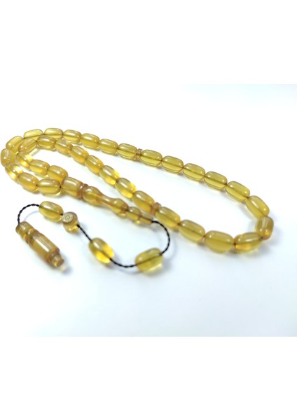 Iskeçe Tesbih Mehmet Sancaktar Usta Işi Imzalı Mühürlü Sıkma Kehribar Model No 2285 modelleri