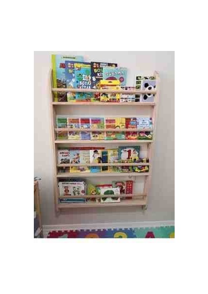 Ahşap Eğitici Montessori Çocuk Kitaplık
