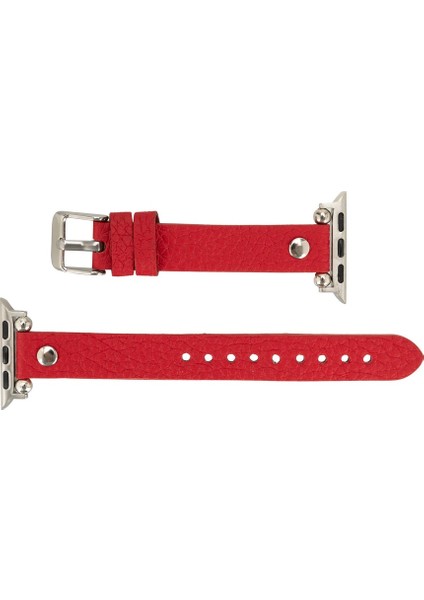 Apple Watch Uyumlu Deri Kordon Ferro 38-40-41MM St Erc2