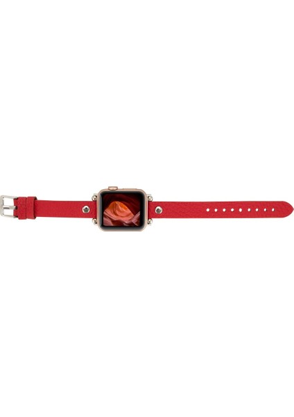 Apple Watch Uyumlu Deri Kordon Ferro 38-40-41MM St Erc2