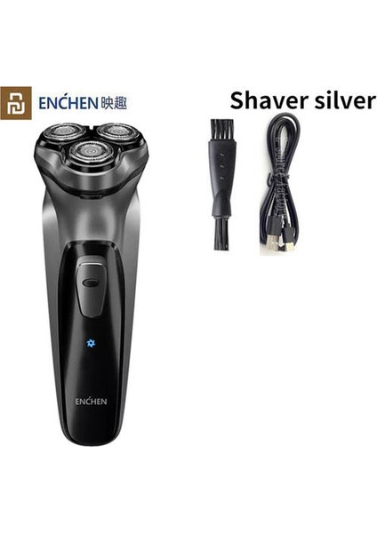 Elektrikli Tıraş Makinesi 3D Elektrikli Tıraş Makinesi Erkekler Yıkanabilir USB Şarj Edilebilir Tıraş Sakal Makinesi (Yurt Dışından)