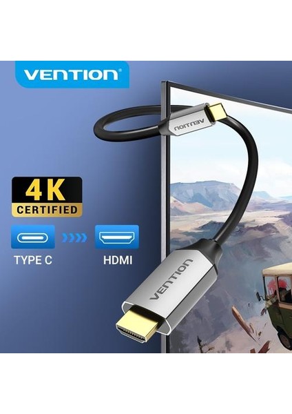 USB C HDMI 4 K Tip C Için HDMI 60Hz Kablo Thunderbolt 3 Adaptörü Huawei P40 Mate Için 30 Pro Macbook Hava iPad USB C Kablosu (Yurt Dışından)