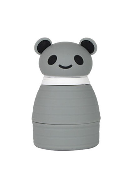 600ML Karikatür Silikon Katlanır Kupa, Öğrenci Su Şişesi, Panda Büyük Kapasiteli Spor Su Kupası (Yurt Dışından)