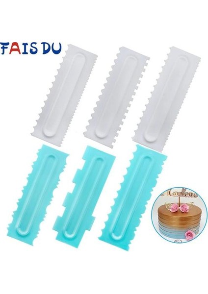 3 Adet / Takım Kek Dekorasyon Tarak Pmoother Kek Kazıyıcı 24 Tasarım Dokular Pişirme Pasta Araçları Fondan Spatulas Mutfak Pişirme Kalıp | Pişirme ve Amp;pasta Spatulaları (Beyaz) (Yurt Dışından) fiyatları