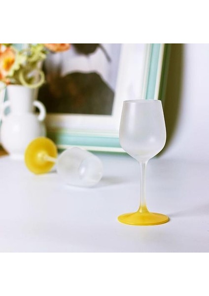 1 Adet Vintage Buzlu Işık Sarı Cam Şarap Kupası Yaratıcı Kadeh Şampanya Flüt Kokteyl Gözlük Parti Drinkware Ev Dekorasyon | Şarap Kadehleri (Yurt Dışından)