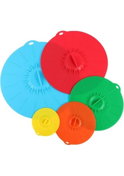 Pratik 5 Silikon Mikrodalga Kase Kapağı Set Pişirme Pot Pan Kapak Kapak Silikon Gıda Wrap Pişirme Araçları Mutfak Eşyası | Diğer Mutfak Özel Araçları (Yurt Dışından) modelleri