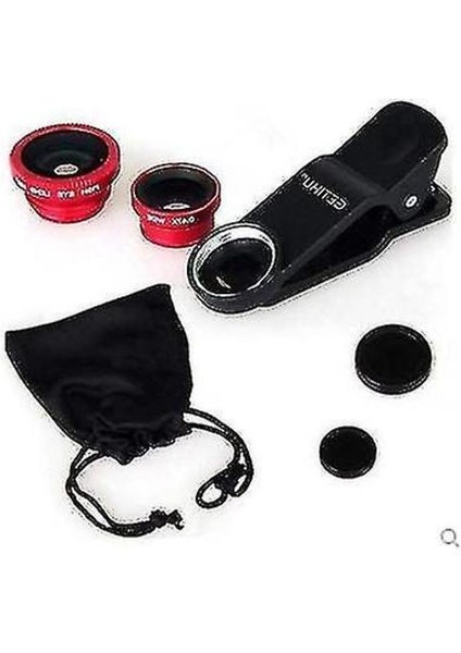 Universal Fisheye Lens 3 Arada 1 Cep Telefonu Klip Lens Balık (Mavi) (Yurt Dışından) fiyatları