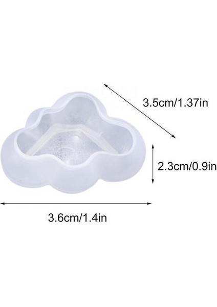 3D Bulut Silikon Kek Fondan Pişirme Kalıp Sabunu C-Lay Mum Mum Kalıbı (Yurt Dışından)