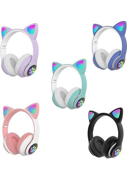Kablosuz Sevimli Kedi Kulak Kulaklıkları Bluetooth Kulaklık LED Kulaklık Kulaklık Kulaklık Kulaklığı? (Yurt Dışından)