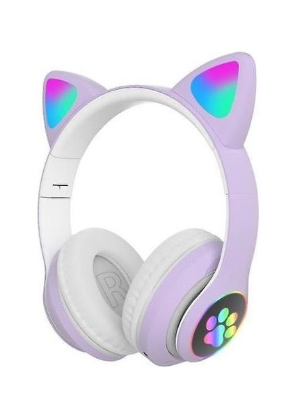 Kablosuz Sevimli Kedi Kulak Kulaklıkları Bluetooth Kulaklık LED Kulaklık Kulaklık Kulaklık Kulaklığı? (Yurt Dışından)