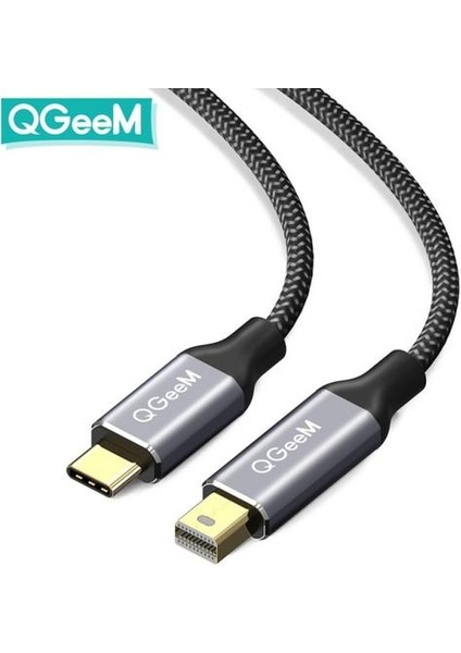 Siyah USB Tipi C 3.1 Mini Displayport Kablosu Dp 4 K 60Hz Hdtv Dönüştürücü Adaptörü Macbook Huawei Mate 10 Kablo Için (Yurt Dışından)