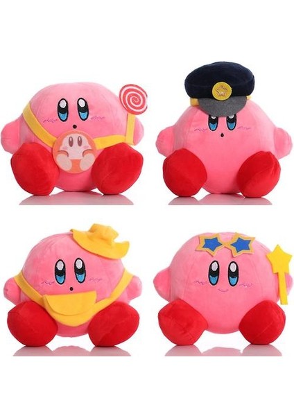 4 Adet Pembe Kirby Peluş Oyuncak Sevimli Yumuşak Bebek Oyunu Çocuklar Için Doldurulmuş Figürü (Yurt Dışından)