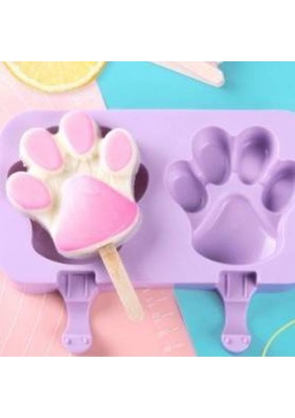2pcs Silikon Dondurma Kalıp, Yaz Ev Dondurma Dıy El Yapımı Buz Lolly Popsicle Kalıp Artefakt (Yurt Dışından)