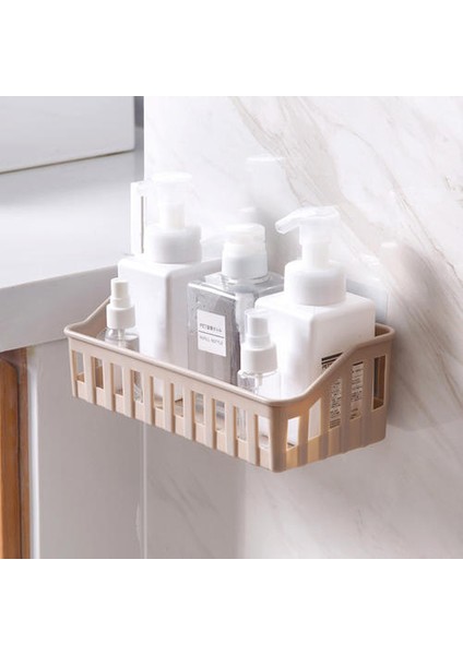 Banyo Için Delme ve Tracess Raf Yok, Banyo Için Plastik Duvar Asılı Raf, Mutfak Depolama Sepeti Için Çok Fonksiyonlu Raf (Yurt Dışından)
