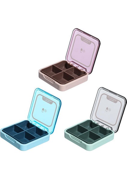 3pcs Iş, Paketleme Kutusu, Ayrı Hap Kutusu, Hap Kutusu, Ev Için Küçük Hap Kutusu Için Taşınabilir Hap Kutusu (Yurt Dışından)