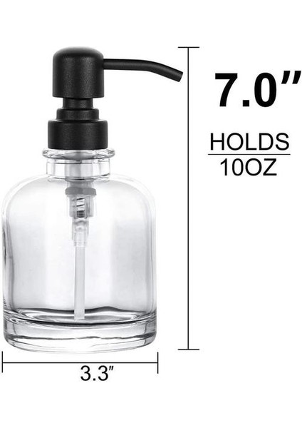 12 Oz Berrak El Dezenfektan Şişesi, Paslanmaz Çelik Pompa Pres Dağıtım Şişesi, Sabun Dağıtıcı Şampuan Cam Şişe (Yurt Dışından) fiyatları