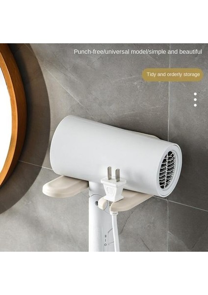 Hafif Lüks Banyo Saç Kurutma Makinesi Rafı, Saç Kurutucu Duvar Braketi, Saç Kurutma Makinesi Depolama Rafı (Yurt Dışından)