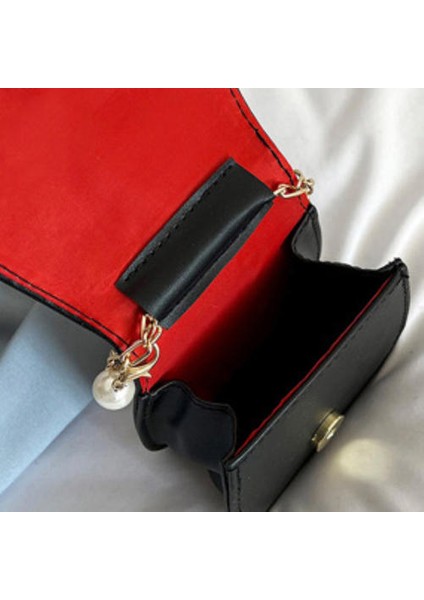 Çok Yönlü Inci Crossbody Eyer Çantası, Batı Tarzı Omuz Zinciri Mini Çanta (Yurt Dışından) indirimleri
