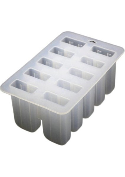 1pc 10 Boşluk Silikon Dondurma Kalıp Kalıplı Kalıp, Kendi Dondurmanız, Dayanıklı, Yüksek Sıcaklığa Dayanıklı, Gıda Sınıfı Malzeme (Yurt Dışından)