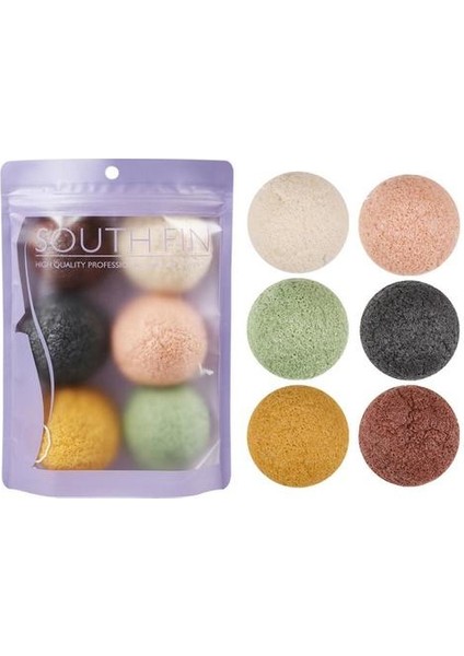 6 Adet / Takım Konjac Yüz Puf Yüz Temizleme Derin Yıkama Masaj Sünger Exfoliator Kozmetik Scrub Yıkama Flutter Cilt Bakım Araçları | Kozmetik Puf (Yurt Dışından) fiyatları