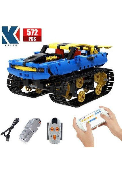 City Off Road Rc Yarış Araba Elektrik Yapı Taşları Yaratıcı Yüksek Teknoloji Uygulaması Uzaktan Kumanda Tankı Askeri Tuğla Oyuncaklar Çocuklar Için | Bloklar (Yurt Dışından)