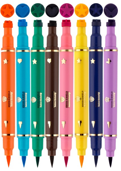 8 Renkli Çift Taraflı Neon Pen Eyeliner Seti