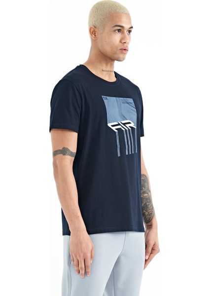 Louis Lacivert Standart Kalıp Erkek T-Shirt - 88202