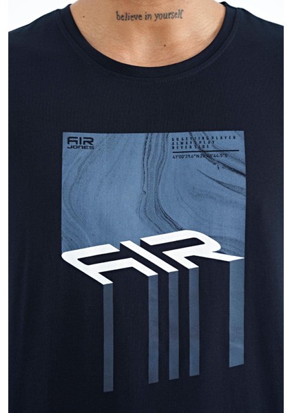 Louis Lacivert Standart Kalıp Erkek T-Shirt - 88202