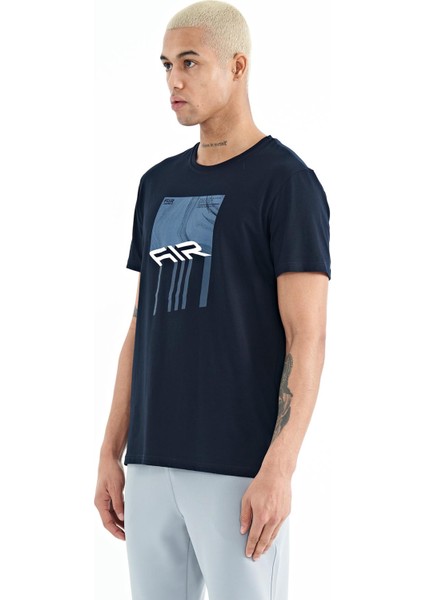 Louis Lacivert Standart Kalıp Erkek T-Shirt - 88202