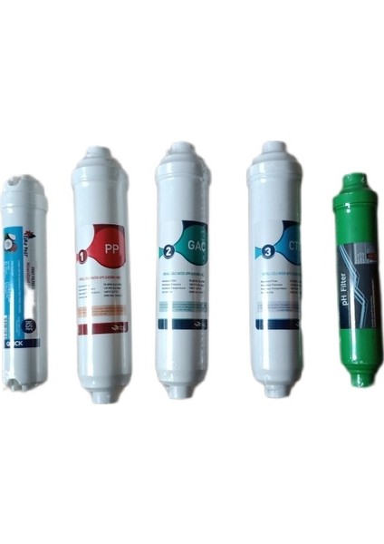 Gökay Su Arıtma 1.sınıf Çift Karbonlu 3 Lü Set +Tatlandırıcı Filtre+Ph Filtre