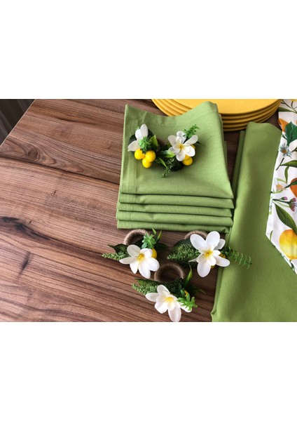 Sofra Sunum Tam Set Limon Desenli
