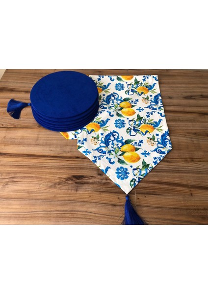 Limon Desenli Runner & Supla
