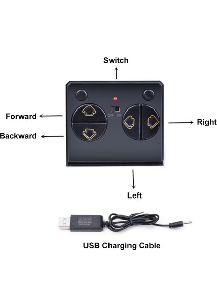 Uzaktan Kumandalı Tekne, 2.4 Ghz Ileri Geri Sola/ Sağa (Yurt Dışından)