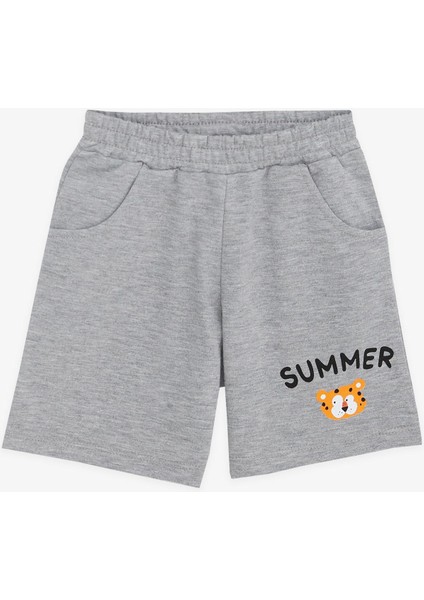 Girls & Boys Erkek Çocuk Şortlu Takım Yaz Temalı Sörfçü Hayvanlar Baskılı 1-4 Yaş, Sarı fırsatları