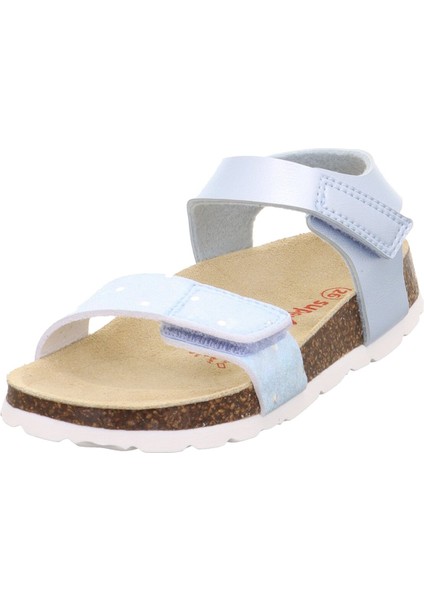 1-000123-8010 Açık Mavi Kız Çocuk Düz Sandalet fiyatları
