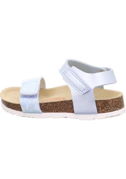 1-000123-8010 Açık Mavi Kız Çocuk Düz Sandalet indirimleri