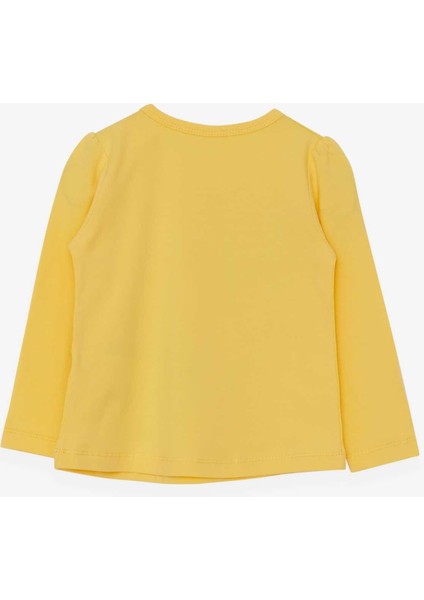 Kız Çocuk Uzun Kollu Tişört Ressam Kız Baskılı 1-4 Yaş, Sarı fiyatları